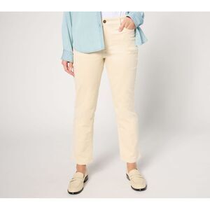 Maya J Women's Pants Sz 12 Corduroy -Pocket Kick Flare White A668323